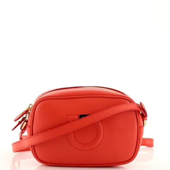 Salvatore Ferragamo Bags Salvatore Ferragamo City Camera Bag Leather Red Poshmark